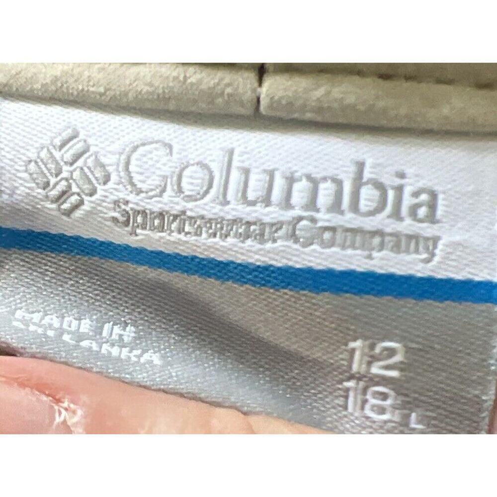 Columbia Omni Shade Capri Pants Women's 12 (32x18) Beige‎ Stretch Nylon 5 Pocket - Picture 6 of 8